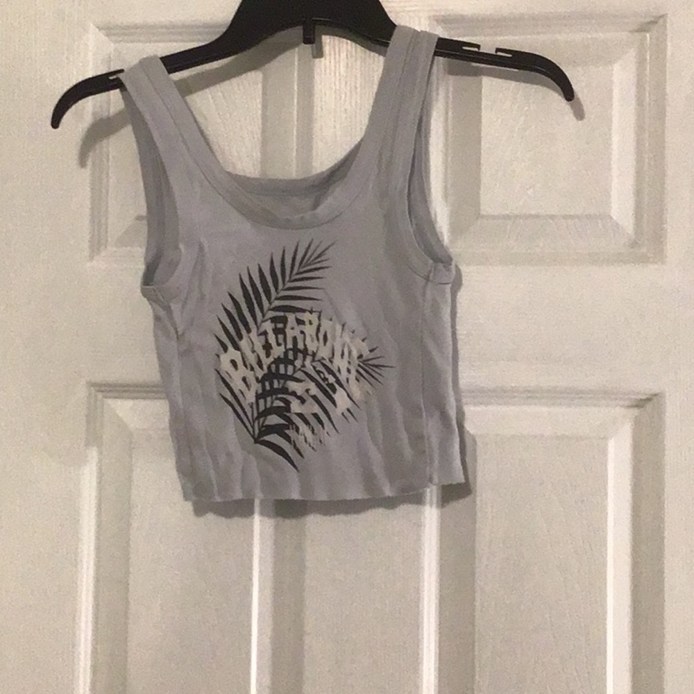 light blue billabong tank top size small